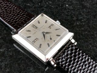 Girard - Perregaux GP 14K Solid White Gold Vintage watch 3
