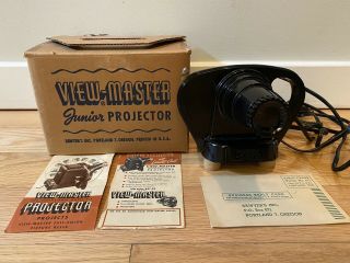 Vintage Sawyers View Master Junior Projector W/ Box / Instructions