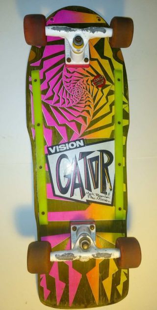 Vintage Vision Gator " Mark Rogowski " Pro Model Skate Board 1986