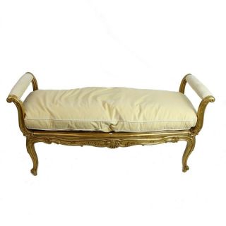 Early To Mid 20th Century Louis Xvi Style Gilt Carved And Scalamandre Upholstere
