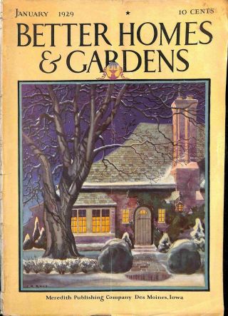 Better Homes And Gardens,  January 1929