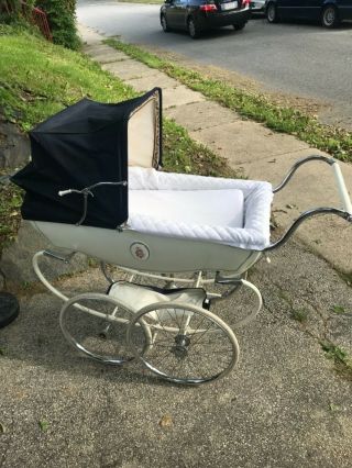 Antique 1967 Wilson Kensington By Silver Cross Baby Carriage Pram Stroller