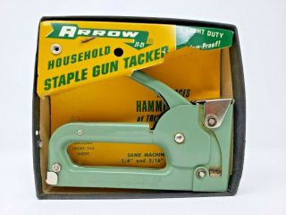Vintage Green Arrow Household Staple Gun Tacker Model Jt - 21
