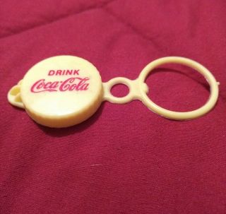 Vintage Drink Coca Cola Soda Bottle Cap Plastic Lid Cover Topper Red Yellow