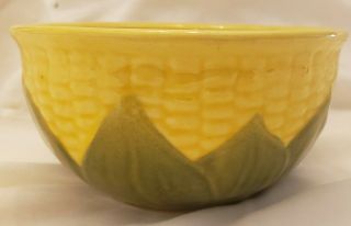 Vintage Shawnee Pottery Yellow Corn King Bowl 5 Usa