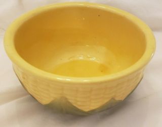 Vintage Shawnee Pottery Yellow Corn King Bowl 5 USA 2