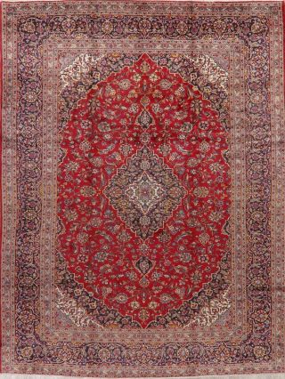 Vintage Medallion Hand - Knotted Ardakan Floral Oriental Traditional Area Rug 9x13