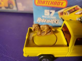 Vintage Matchbox Lesney 57 Wild Life Ford Pickup Truck Superfast w box RANGER 2