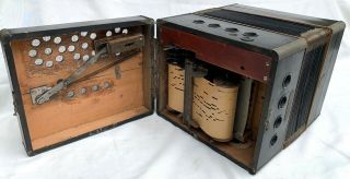 Tanzbar Organette Automatic Accordion Paper Roll German Concertina Antique