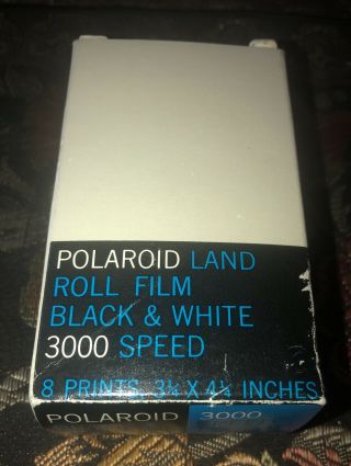 Vintage Polaroid Type 47 Land Picture Roll B&w Film 3000 Speed Sept 1973