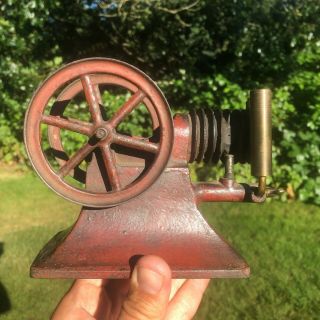 WOW ANTIQUE 1900 RARE AMERICAN PARADOX GAS ENGINE CAST IRON TOY STEAM MOTOR 3