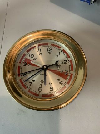 Chelsea Antique Ships Radio Room Clock 6 " Dial - Very