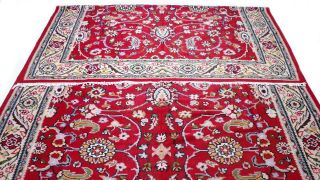 Antique vintage Persian handmade hand - knotted rug (84 