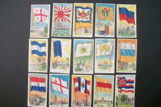 Cigarette Tobacco Cards Sweet Caporal Flags Of All Nations T59 Red Backs