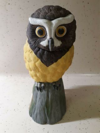 Vintage Ski Country Spectacled Owl Mini Decanter