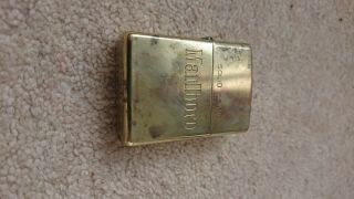 vintage brass marlboro zippo Lighter 2