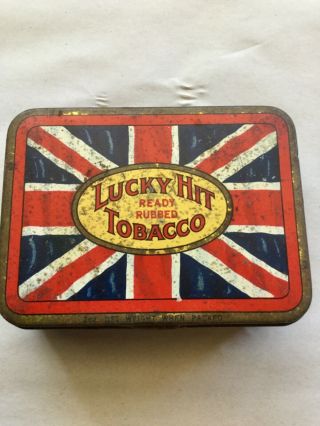 Lucky Hit Ready Rubbed Tobacco Tin In