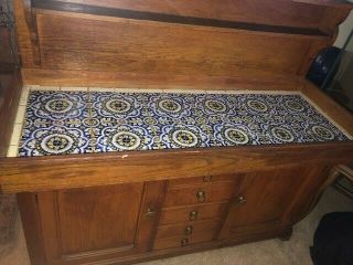 Antique 19th Century Dry Sink with Tile Top 2