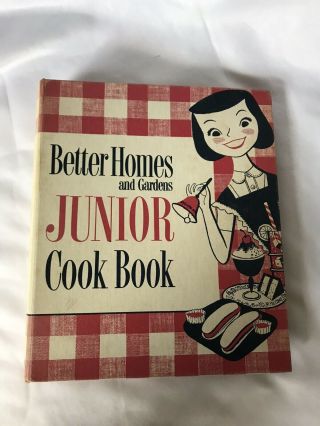 Vintage Better Homes & Gardens Junior Cookbook,  Copyright 1955 First Edition 1st
