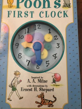 Winnie - The - Pooh: Pooh ' s First Clock by A.  A.  Milne 1998 Board Book Vintage 2