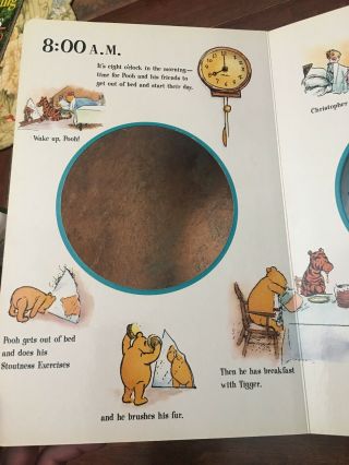 Winnie - The - Pooh: Pooh ' s First Clock by A.  A.  Milne 1998 Board Book Vintage 3