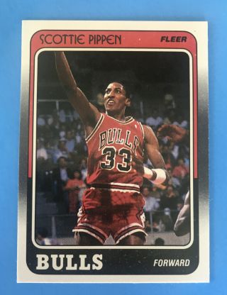 1988 - 89 Fleer 20 Scottie Pippen Rc Chicago Bulls Rookie
