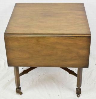 KITTINGER Chippendale Mahogany Drop Leaf Table Occasional Table Pembroke Table 2
