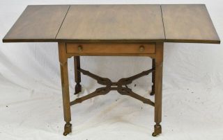KITTINGER Chippendale Mahogany Drop Leaf Table Occasional Table Pembroke Table 3