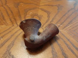 Old Rare Vintage Antique Relic Found Clay Pipe Bowl Smoker Smoking