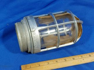 Appleton Form 100 Explosion Proof Light Fixture Lamp Industrial Cage Globe Vtg