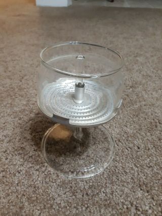 Vintage Pyrex Flameware Percolator Coffee Pot 4 - 6 Cup Glass Basket & Pump
