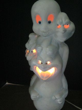 Vintage Casper The Friendly Ghost Halloween Light Up Blow Mold 1995 Trendmaster