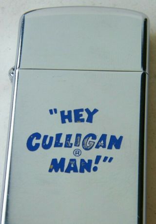 Zippo 1969 Slim Line “hey Culligan Man” Personalized “from Keith Mccardel "