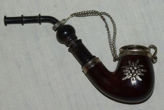 Vintage Swiss Made Lidded Tobacco Pipe - Switzerland - BBK B.  B.  K. 2