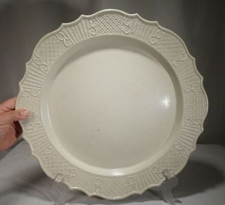 Antique 1760s Staffordshire 17 " Salt Glaze Plate Platter - 59115