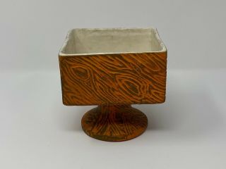 Vintage Mccoy Usa Pottery Planter Mid - Century Modern Orange