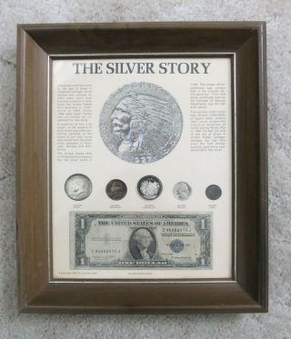 Vintage The Silver Story 1974 Kennedy 1935 Silver Certificate Quarter Coins