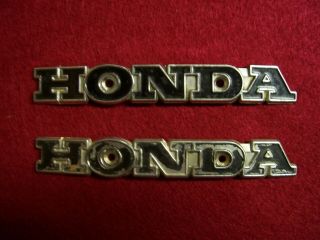 2 Vintage Honda Cb100 Cb175 Cb350 Cl350 Cl70 Sl100 Sl350 Fuel Gas Tank Emblems