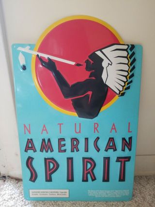 Natural American Spirit Cigarette Metal Tin Sign 12 " X19 " Store Sign