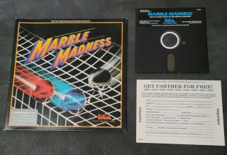 Marble Madness Commodore 64 Electronic Arts Vintage 5.  25 Pc Game Disk C64 Ea