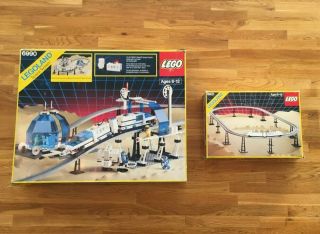 Lego 6990 & 6921 Classic Space Monorail Transport System & Tracks 100 Complete
