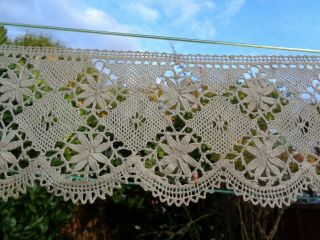 Antique Vintage 1920s French Handmade Bobbin Lace Crochet Trims Edgings Guipure