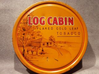 Log Cabin Flaked Gold Leaf Medium Tobacco 2oz Tin