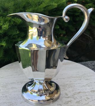 Stunning Vintage Sanborns Mexican Sterling Silver Large Water Pitcher 32.  5 Oz