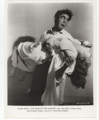 " The Mark Of The Vampire " Vintage Silver Gelatin 8x10 Photograph