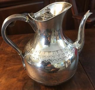 Antique 1875 Martin Hall & Co English Sterling Silver Teapot Victorian 802g