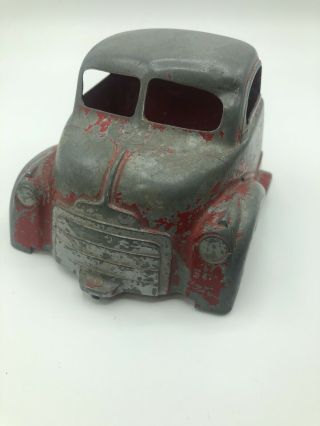 Vintage Pressed Steel Truck Cab With Red Color
