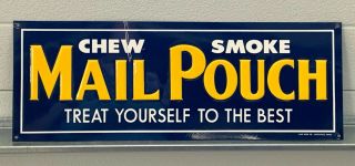 Mail Pouch Tobacco Sign Gas Oil Transportation Advertising Soda 21 " X8 "
