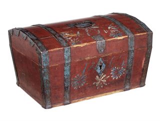Mid 19th Century Swedish Pine Painted Box