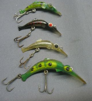 5 Vintage Lucky Lady Lures Made By Lucky Lady Fishing Tackle - L.  A.  California